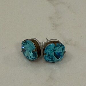 Elegant Blue Stud Earrings